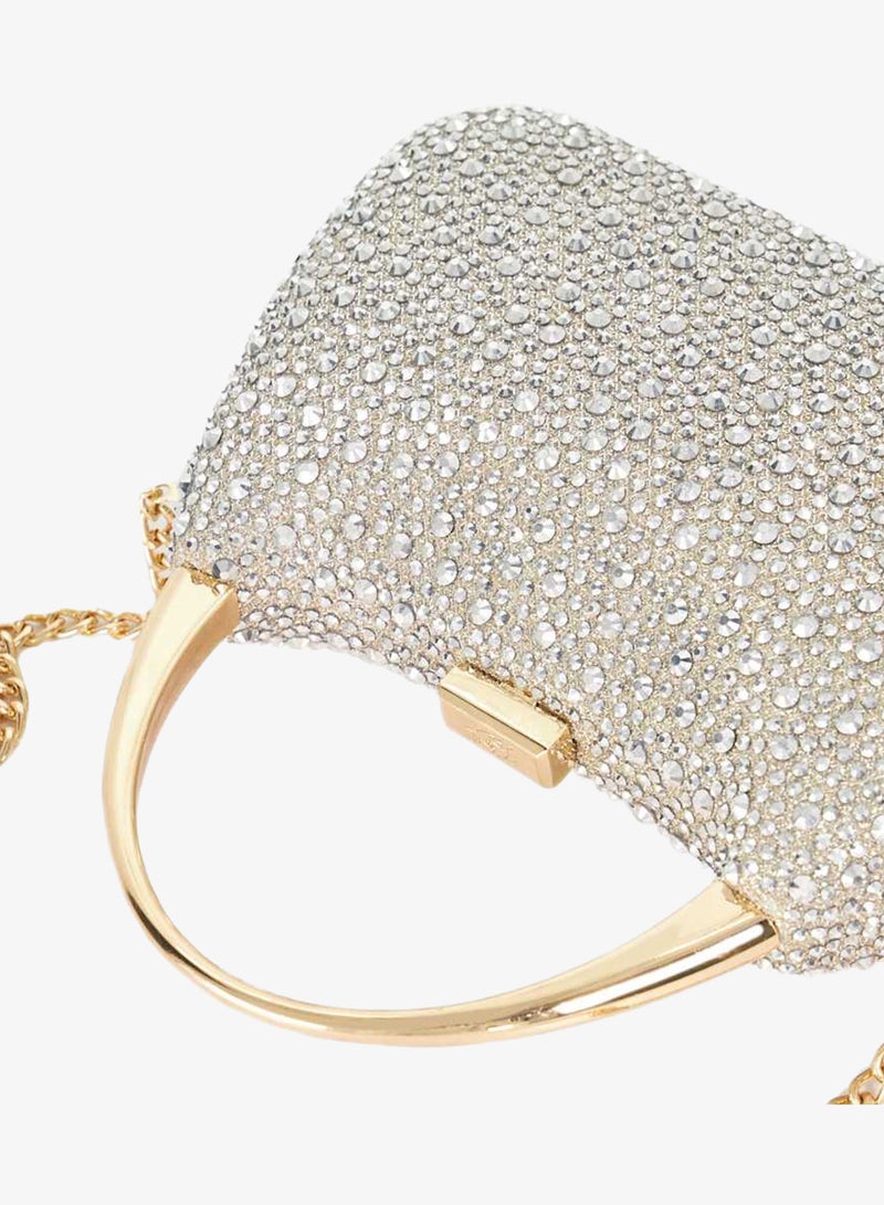 Dune London Top Handle Chain Detail Clutch - Image 3